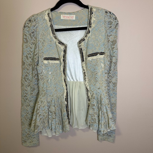 Lace Blazer Jacket - Picture 2 of 5